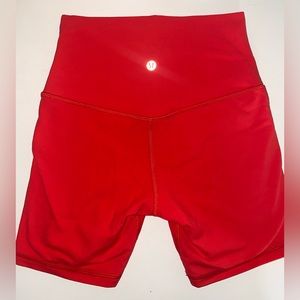 Lululemon Align Shorts 6” Red